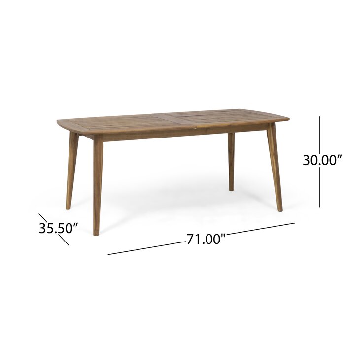 Becker extendable wooden dining hot sale table