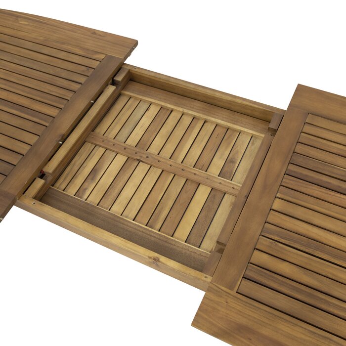 Becker extendable cheap wooden dining table