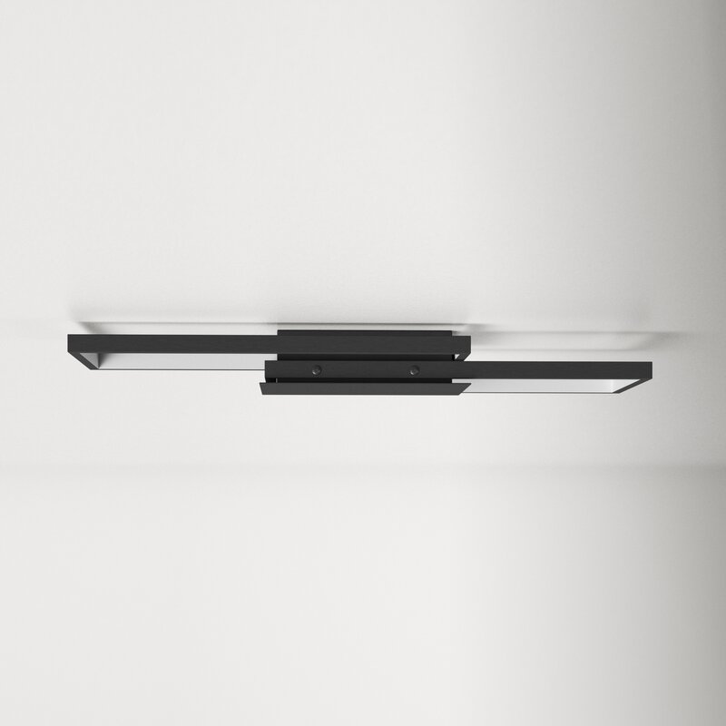 Beckmann 1 - Light 20.47'' Unique/Statement Geometric LED Flush Mount