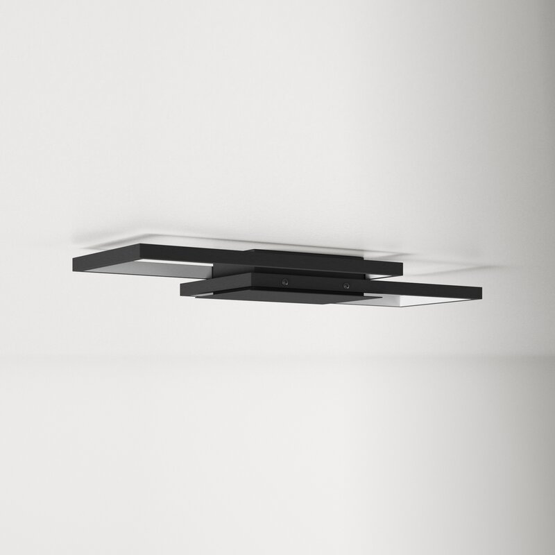 Beckmann 1 - Light 20.47'' Unique/Statement Geometric LED Flush Mount