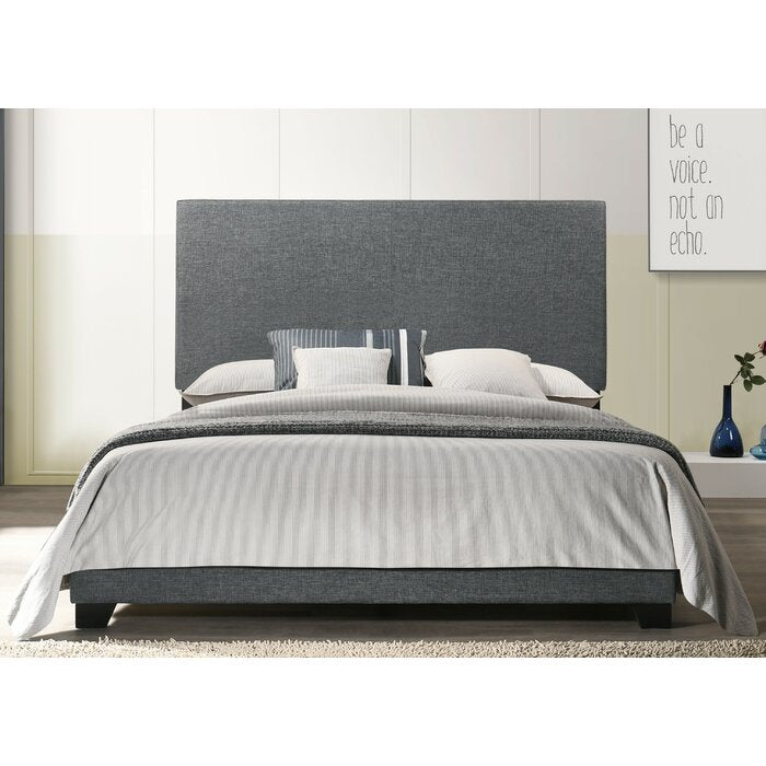 Beckville Upholstered Low Profile Standard Bed, Dark Gray - Queen TTR375