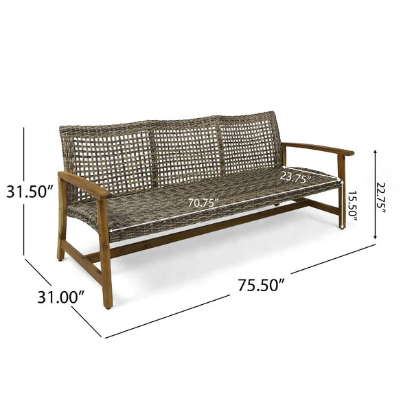 Bedingfield 70.5'' Wide Outdoor Patio Sofa