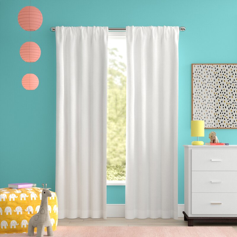 Bedros Solid Blackout Thermal Rod Pocket Curtain (Set of 2) B56-HS183