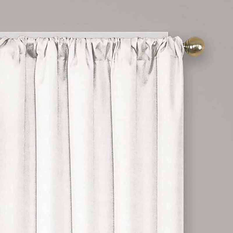 Bedros Solid Blackout Thermal Rod Pocket Curtain (Set of 2) B56-HS183