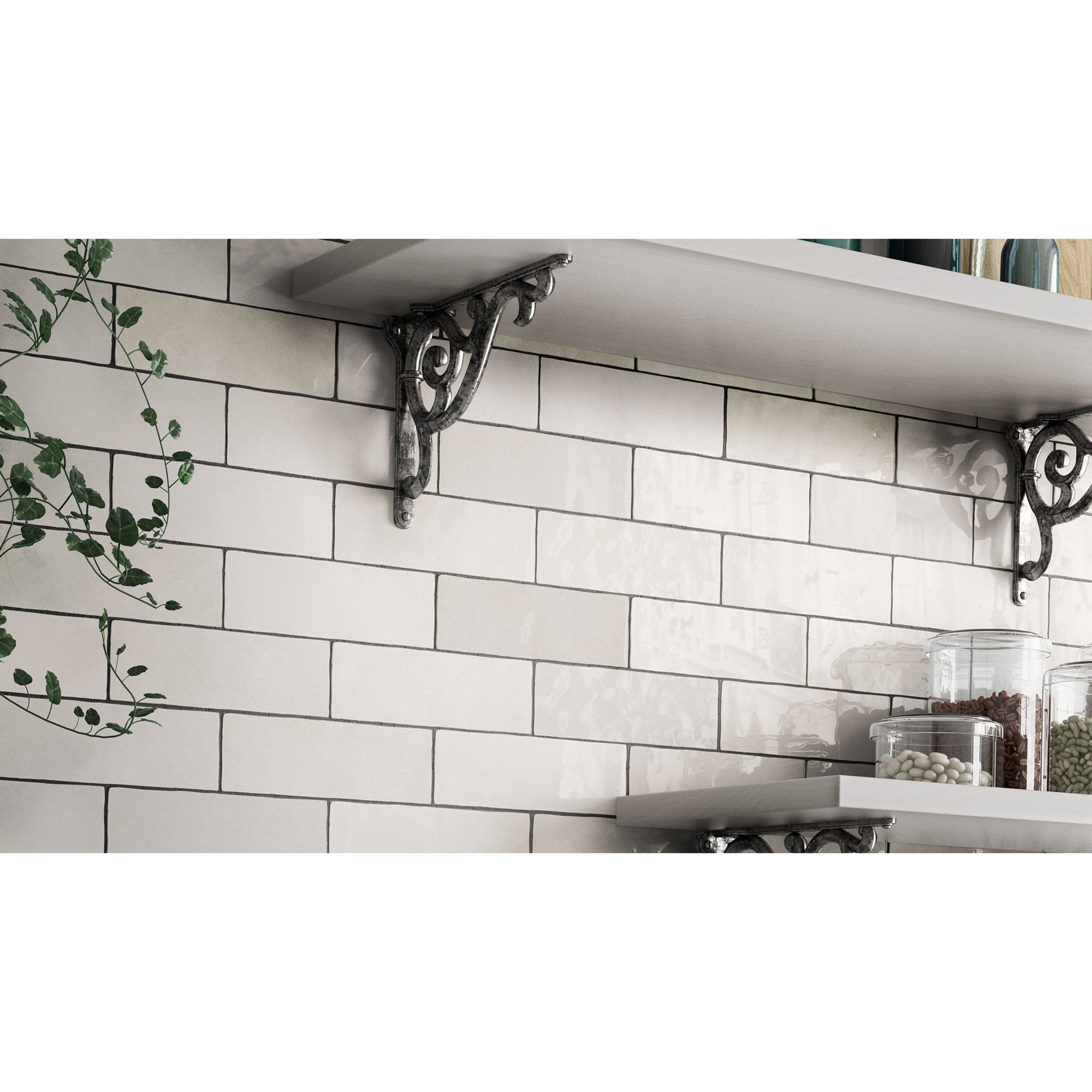 6 Boxes - Cloe 2.5" x 8" Ceramic Subway Tile, White - 63.84 Square Feet (#K5566 - 6 BOXES)