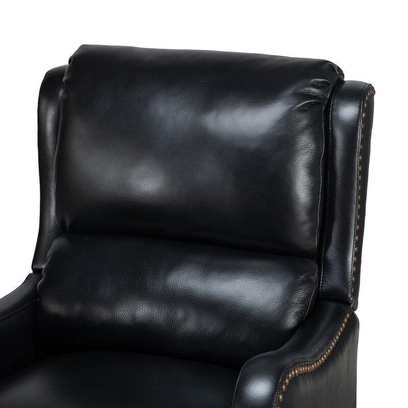 Beecher 28.75'' Wide Genuine Leather Manual Club Recliner