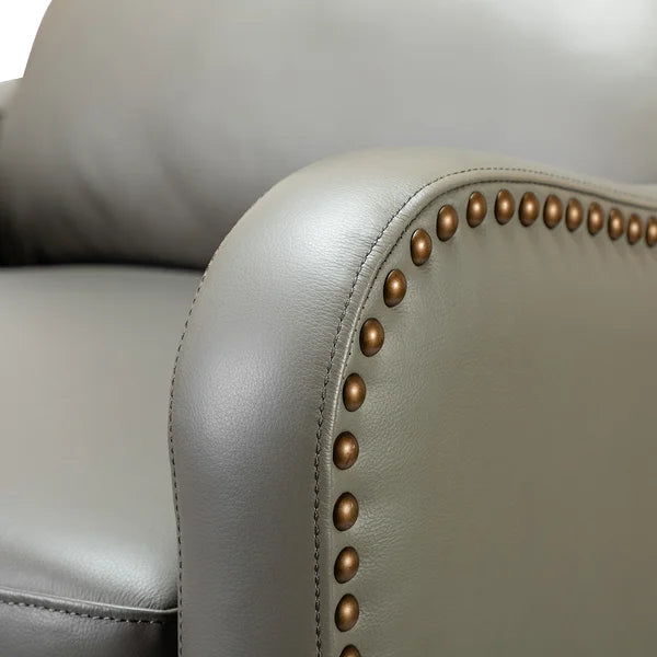 Beecher 28.75'' Wide Genuine Leather Manual Club Recliner