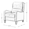 Beecher 28.75'' Wide Genuine Leather Manual Club Recliner