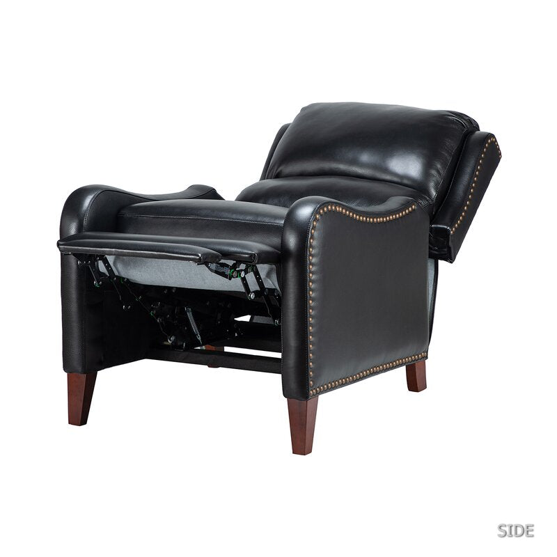 Beecher 28.75'' Wide Genuine Leather Manual Club Recliner