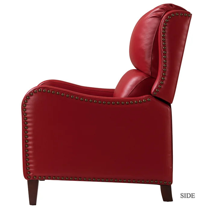 Beecher 28.75'' Wide Genuine Leather Manual Club Recliner