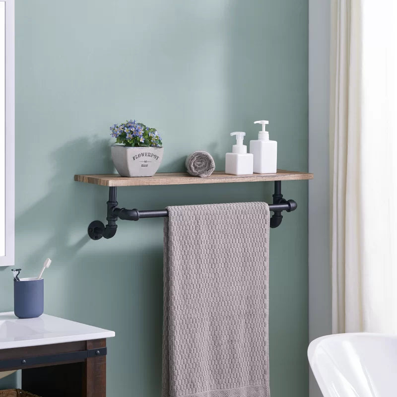 Beesley Bracket Shelf with Towel Bar