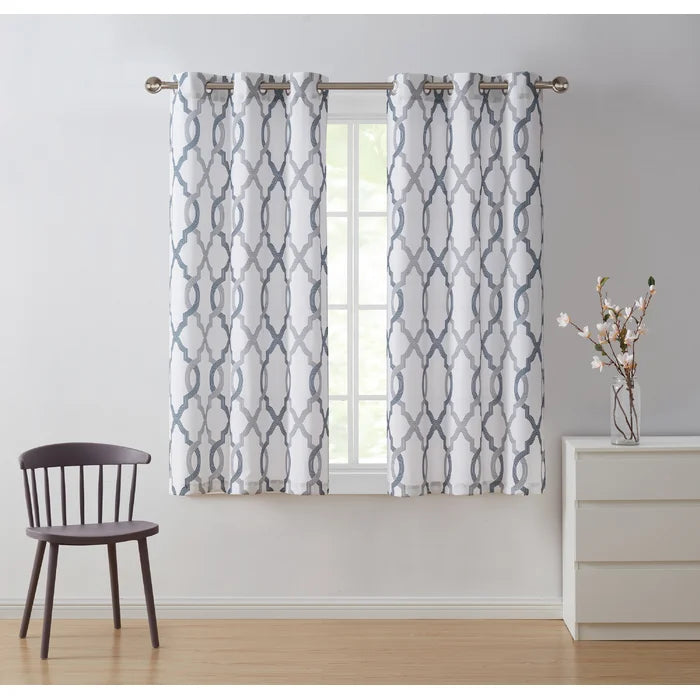 Belchers Polyester Curtain, 38" W x 84" L (Set of 8)