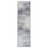Belden Abstract Area Rug in Gray/White runner 2'x7'