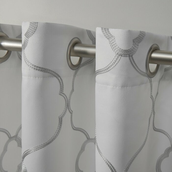 Belew Geometric Blackout Thermal Grommet Curtain Panels (Set of 2) EE1200