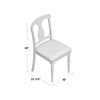 Belfort Side Chair in Beige/Wire Brushed White