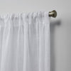 Belfry Solid Color Sheer Rod Pocket Curtain Panels (Set of 2) RA162