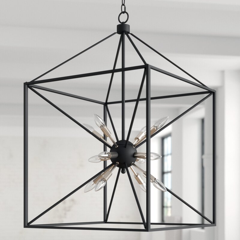 Belisle 12 - Light Lantern Square Pendant SHB360