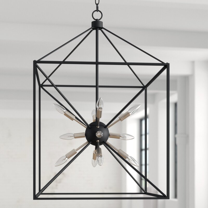 Belisle 12 - Light Lantern Square Pendant SHB360
