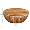 Beliveau Solid Wood Drum Coffee Table K6915