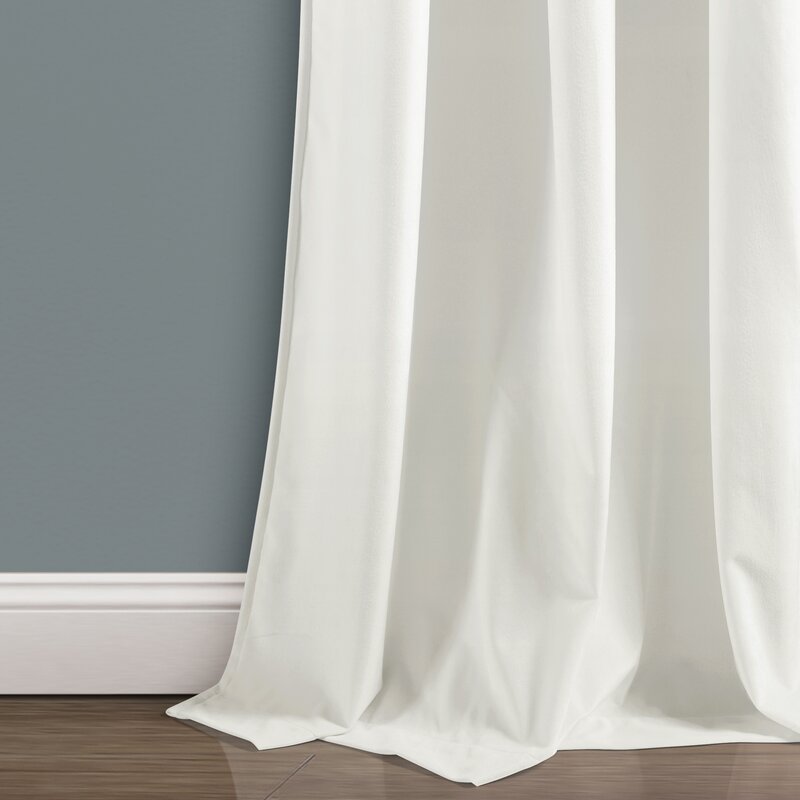 Belknap Solid Room Darkening Grommet Curtain Panels (Set of 2) ss696