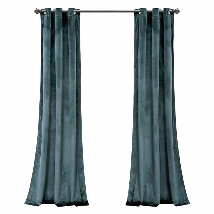 Belknap Velvet Room Darkening Curtain Pair, 38"W x 95"L, (Set of 2)