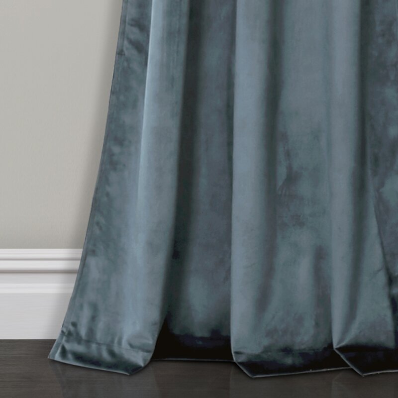 Belknap Velvet Solid Color Room Darkening Thermal Curtain Panels (Set of 2) 38" x 84
