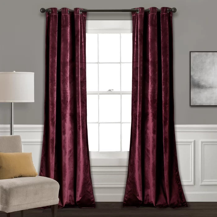 Belknap Velvet Solid Room Darkening Thermal Curtain Panels, 38" W x 108" L, (Set of 2)