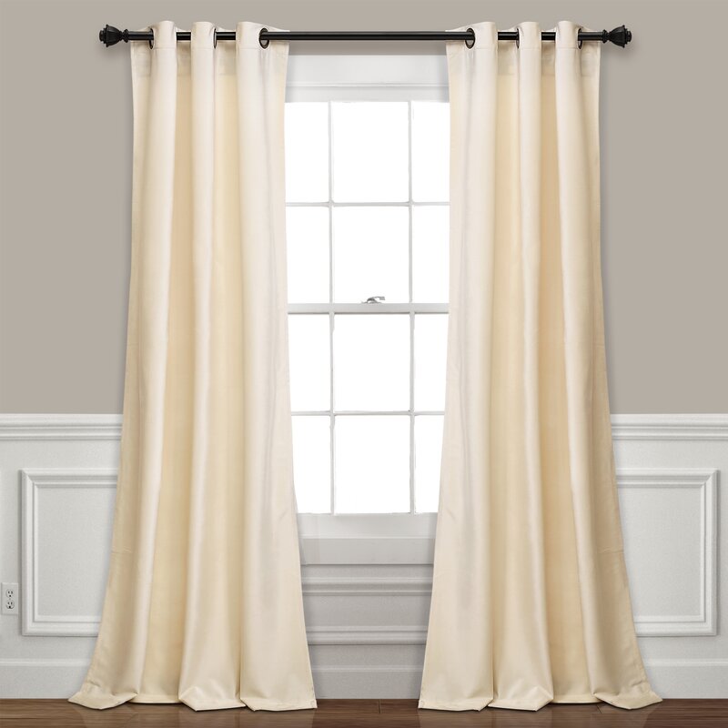 Belknap Velvet Solid Room Darkening Thermal Curtain Panels (Set of 2)