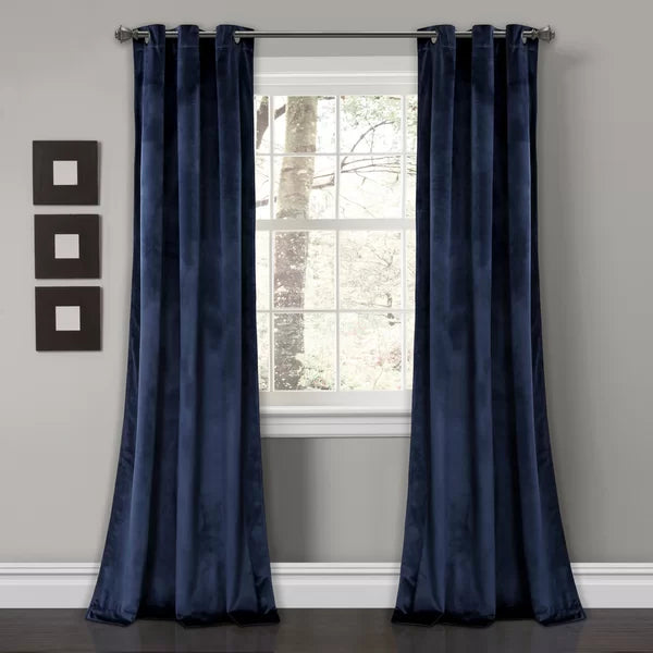 Belknap Velvet Solid Room Darkening Thermal Curtain Panels 38" x 84" (Set of 4)