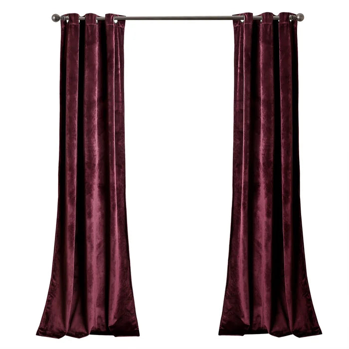 Belknap Velvet Solid Room Darkening Thermal Curtain Panels, 38" W x 108" L, (Set of 2)