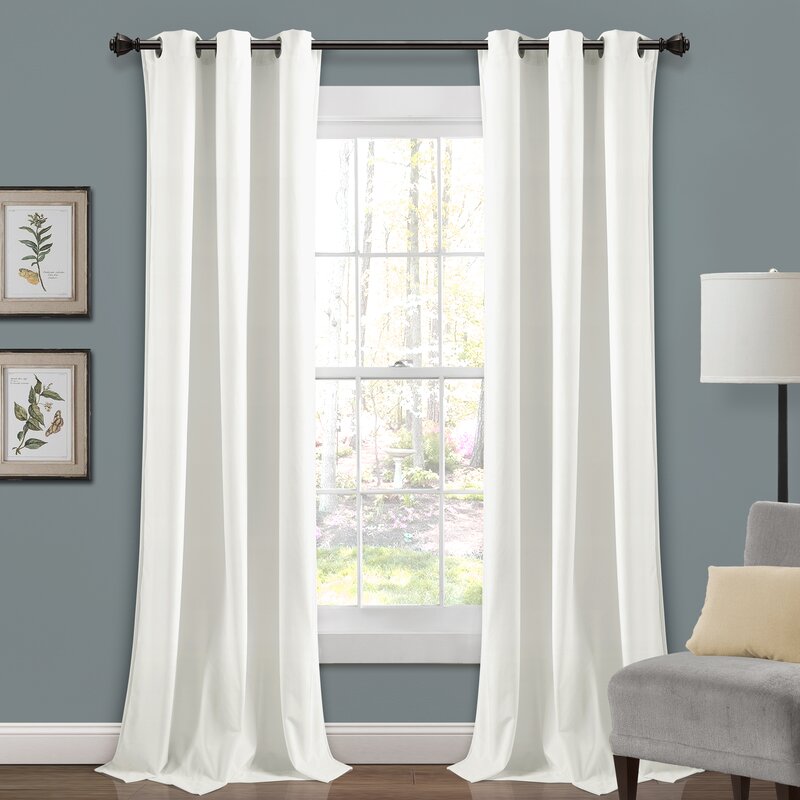 Belknap Velvet Solid Room Darkening Thermal Curtain Panels 38"W x 84"L (Set of 2)