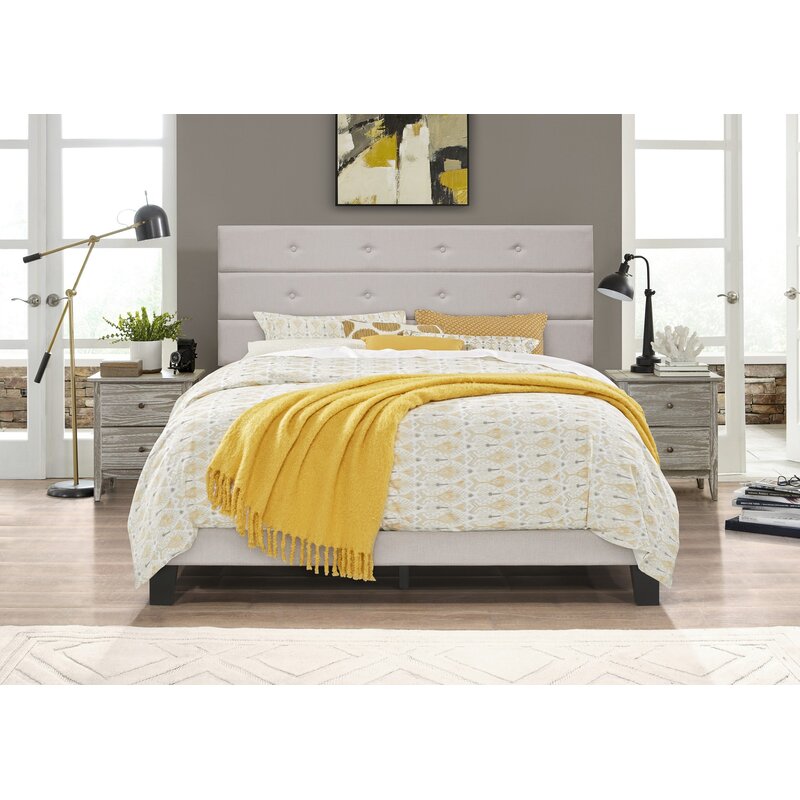 Bellaire Full / Double Tufted Upholstered Low Profile Platform Bed