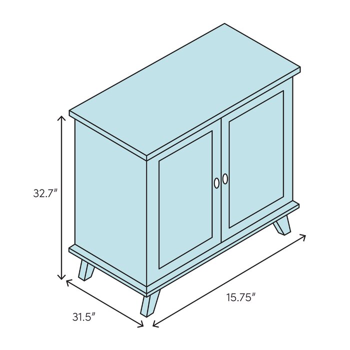Bellburns 2 Door Accent Cabinet