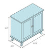 Bellburns 2 Door Accent Cabinet