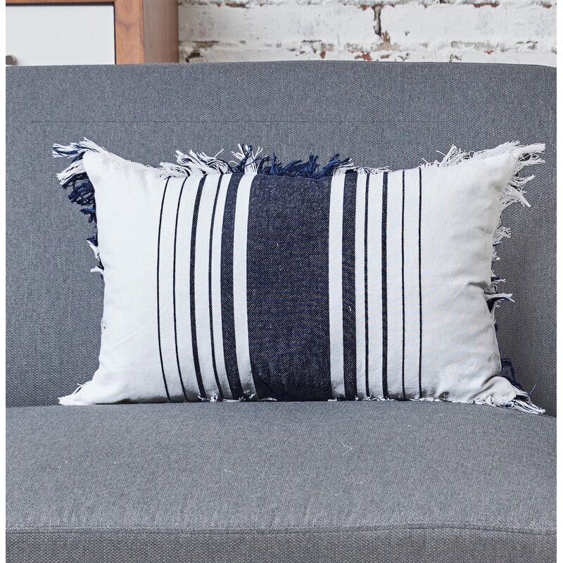 Belle Cotton Striped Throw Pillow B46-HS226