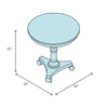 Belle Meade Pedestal End Table CYB224