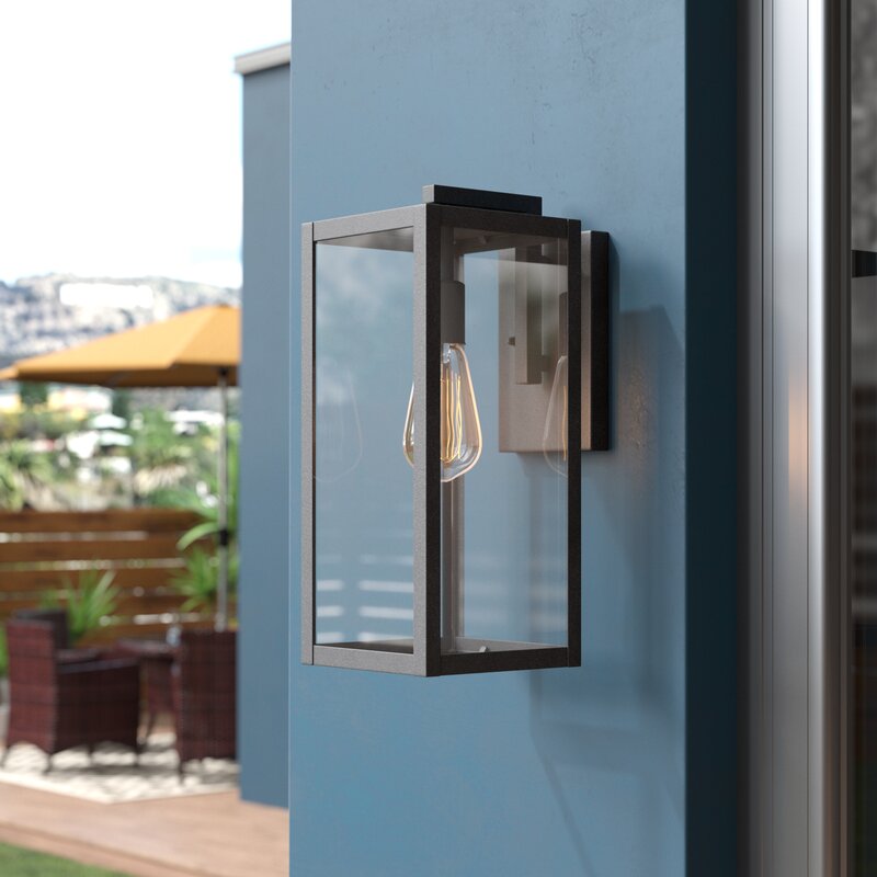 Bellefield Black 15'' H Outdoor Wall Lantern VB158
