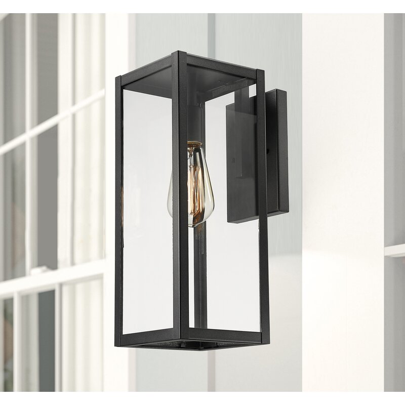 Bellefield Black 15'' H Outdoor Wall Lantern VB158