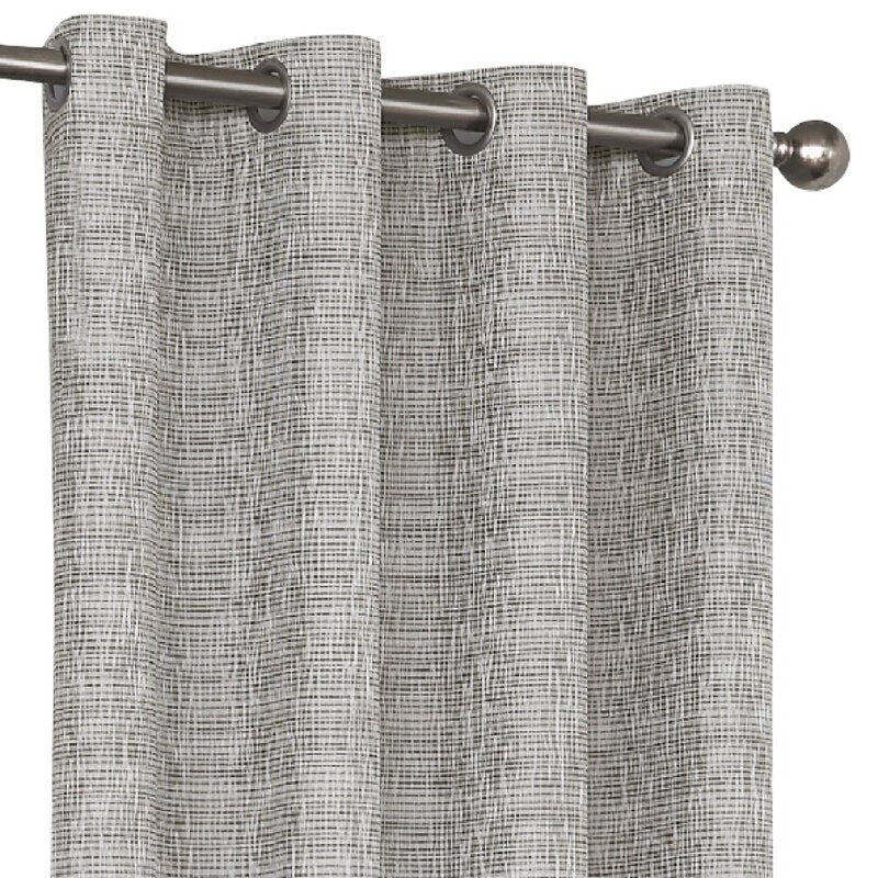 Bellefontaine Striped Blackout Thermal Grommet Single Curtain Panel, 52"W x 63"L, (Set of 2)