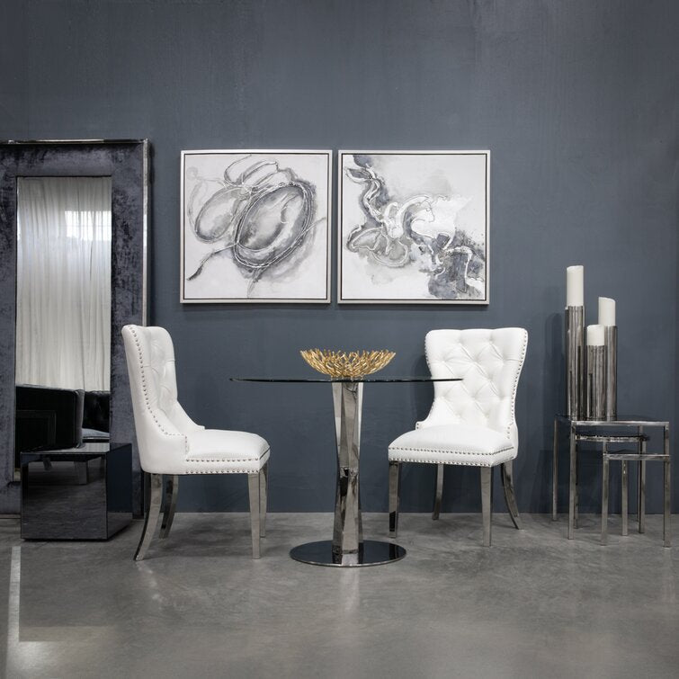 Bellefonte Tufted Side Chair in Bright White