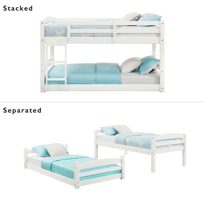 Bellmead Twin over Twin Bunk Bed, White (#K6404)