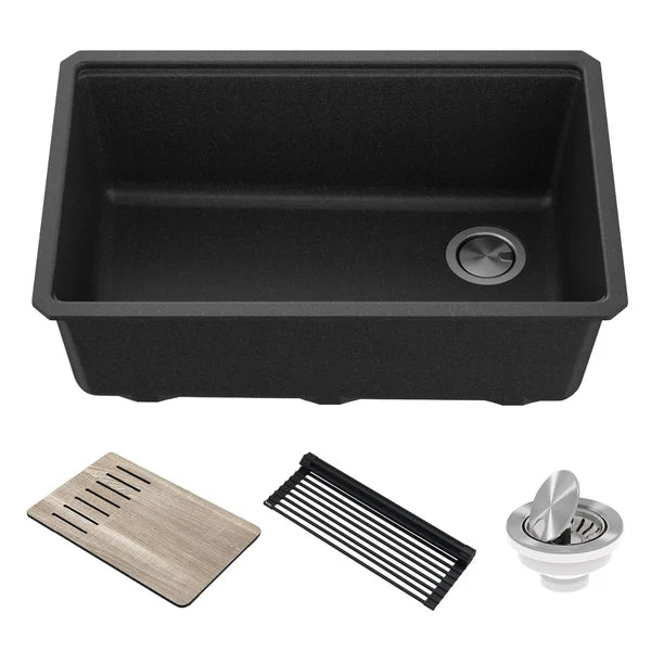 Bellucci 29" L x 19" W Undermount Kitchen Sink With Accessories