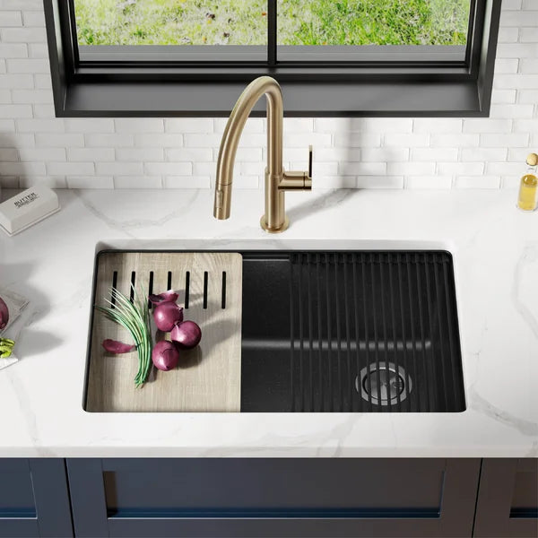Bellucci 29" L x 19" W Undermount Kitchen Sink With Accessories