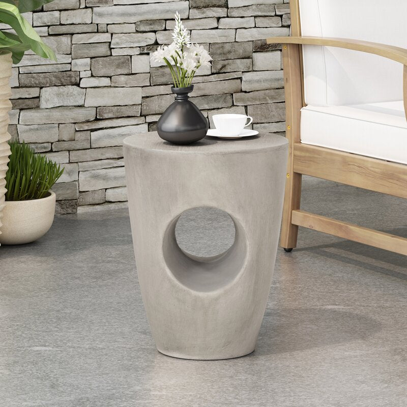 Belmin Stone/Concrete Side Table (AS IS)