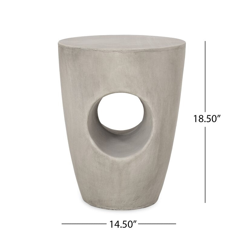 Belmin Stone/Concrete Side Table (AS IS)