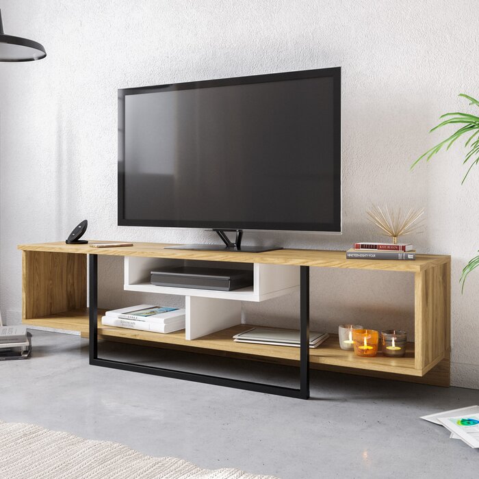 Belora TV Stand for TVs up to 65", Walnut (#K3597)
