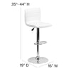Ben Swivel Adjustable Height Bar Stool (Set of 2)