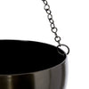 Black Benally 2 Piece Iron Hanging Planter Set