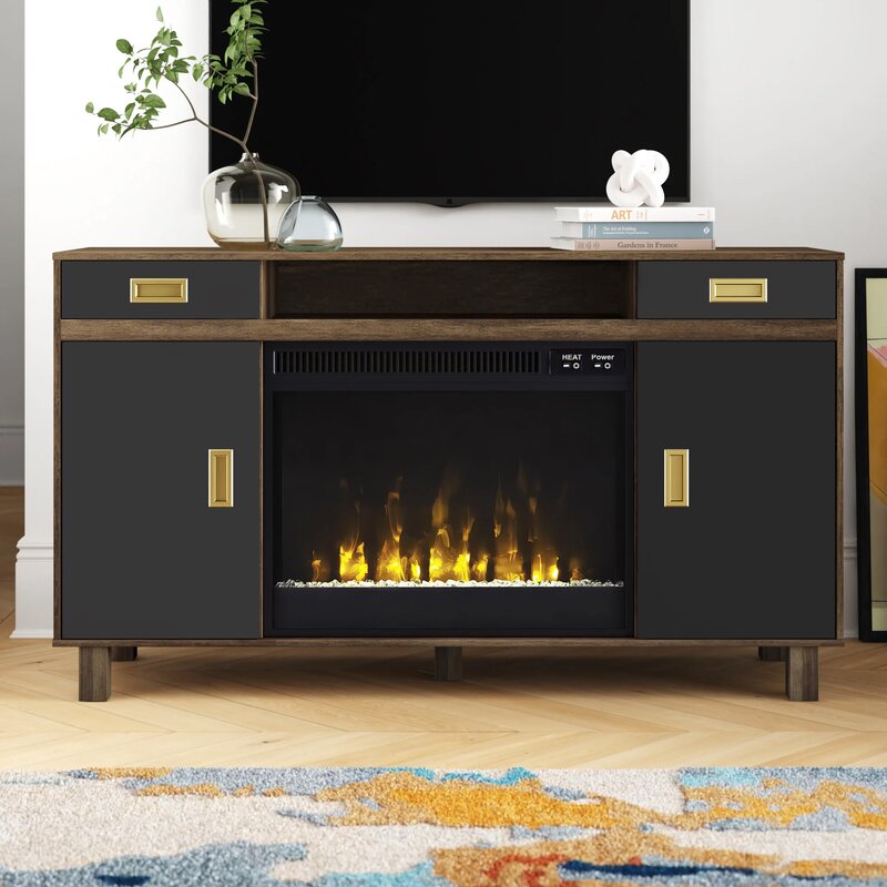 Bendel TV Stand for TVs up to 60" with Fireplace Included HB195