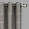 Benfeito Striped Blackout Thermal Grommet Single Curtain Panel (Set of 2) B19-KS205